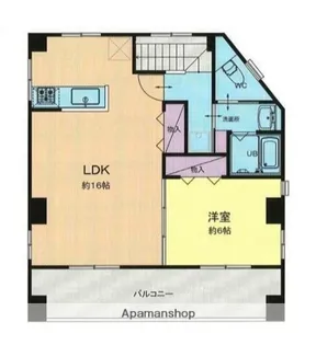 ウイング鶴見【4階】の間取り