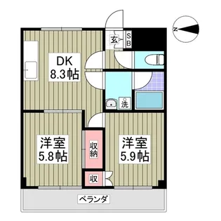 ベルハイム 金沢文庫【2階】の間取り