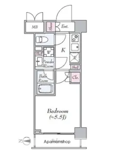 ハーモニーレジデンス武蔵小杉♯002【6階】の間取り