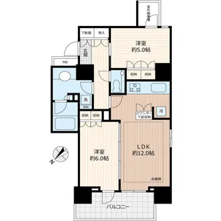 ザ・パークハウスアーバンス東五反田【14階】の間取り