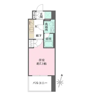 ベルフェリーク横濱山下町【2階】の間取り