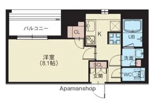 スプランディッド新横浜【10階】の間取り