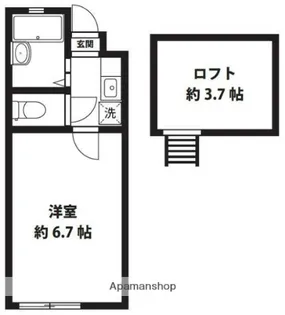 バレンシア【1階】の間取り