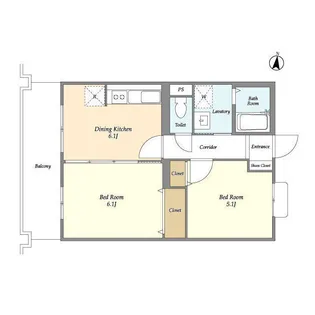 オーキッドレジデンス港北綱島ウエスト【1階】の間取り