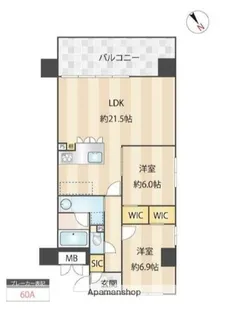 ニューガイア川崎№70【1階】の間取り