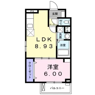 エスケーイリス【3階】の間取り