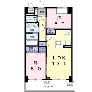 サンリットAS【2階】の間取り