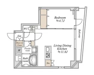 リテラス馬込【3階】の間取り