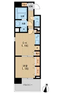 ドゥーエ横濱台町【0404号室】の間取り