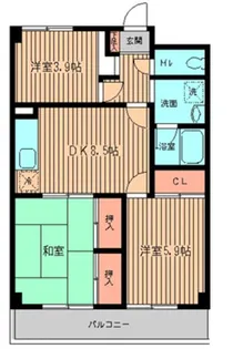 グリーンヒルホームズ【1階】の間取り