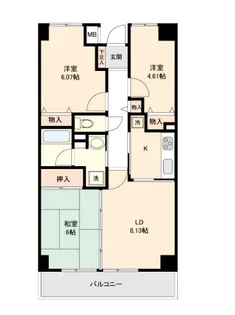 アーバンパーク市ヶ尾【1階】の間取り