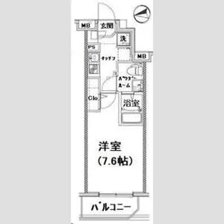 XEBEC西蒲田【6階】の間取り