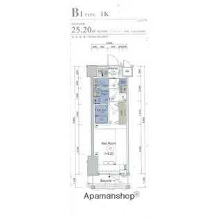 エステムプラザ横濱関内【6階】の間取り