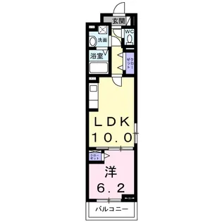 カーサ新川崎【2階】の間取り