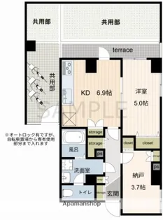 エスアールウェルズ大森西【1階】の間取り