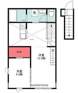 MAISON DE PASTEL【1階】の間取り