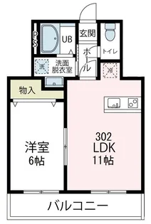 エターナル湘南【302号室号室】の間取り