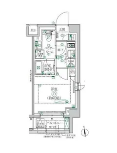 クレイシア横浜ヴェール【2階】の間取り