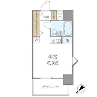 プラス・ワン横浜【6階】の間取り