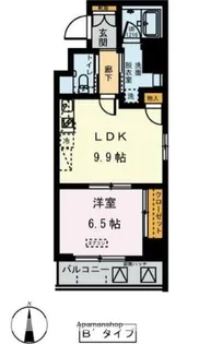 ドムス常盤【8階】の間取り