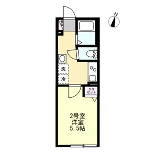 ベイルームヒルズ川崎【1階】の間取り
