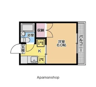ストークハイツ田口【1階】の間取り