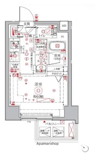 クレイシアIDZ横浜桜木町【11階】の間取り