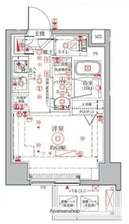 クレイシアIDZ横浜桜木町【7階】の間取り