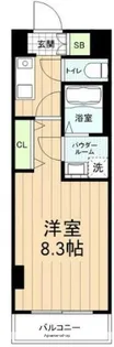 LEXE AZEST横濱関内【7階】の間取り