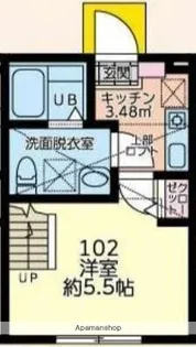 クリッターガーデン横浜【1階】の間取り