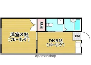 メゾン松本Ⅲ【1階】の間取り