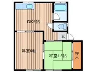 コーポミネ【1階】の間取り