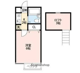 ドルフィン鎌倉Ⅲ【1階】の間取り