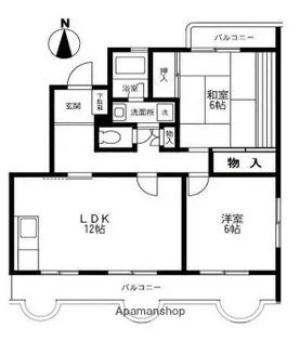 リヴェール鶴嶺【3階】の間取り
