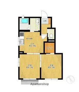 ロジュマン鵠沼【1階】の間取り
