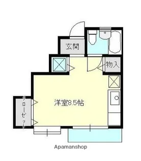 ハイツ大仏坂【1階】の間取り
