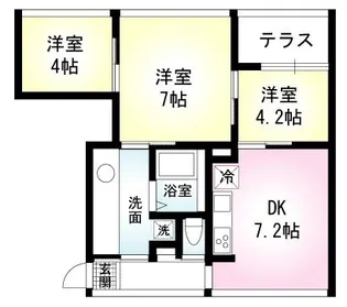 セゾンドルフ 椿【1階】の間取り