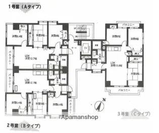 神奈川県藤沢市湘南台2丁目【マンション】の間取り