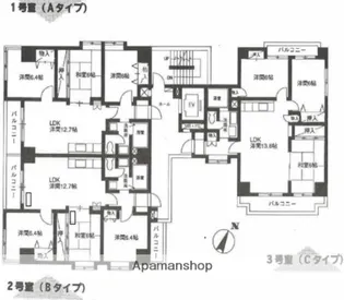 クレスト湘南【4階】の間取り
