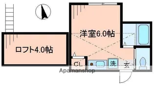 ヒルズ山手B棟【2階】の間取り