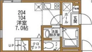 ハーミットクラブハウス追浜ヒルズ【2階】の間取り