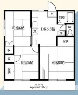 エステートピア【1階】の間取り