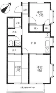 サン&グリーンA棟【1階】の間取り