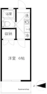 天神ドミール21【1階】の間取り