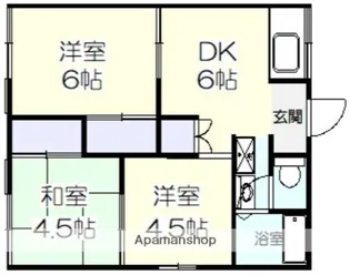 添田ハイツ【1階】の間取り