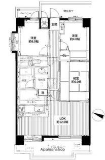 ダイアパレス湘南台【2階】の間取り