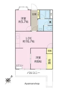 ロイヤルプラザ湘南【1階】の間取り