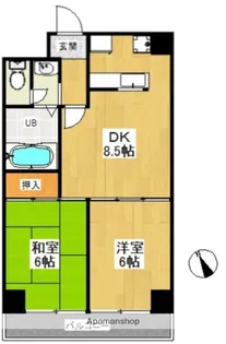 内田ビル【4階】の間取り