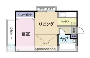 逗子ヒルサイドハウス【2階】の間取り