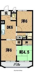 レジデンスネムラ【1階】の間取り